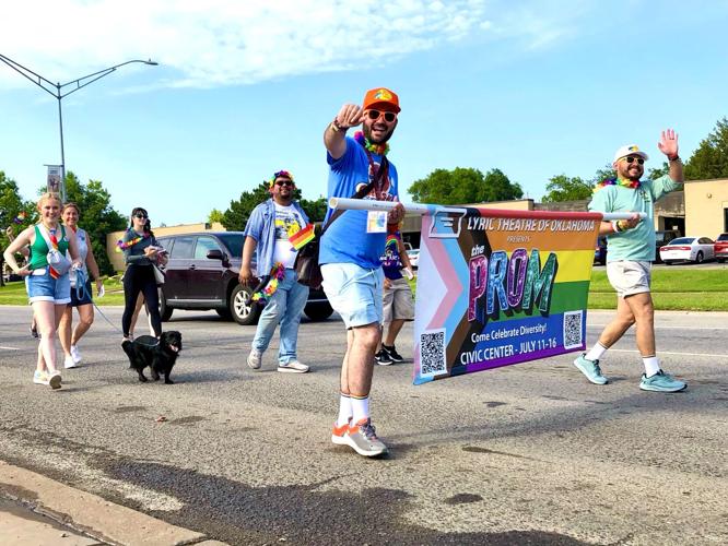 OKC Pride supporters step off together during 39th Street Pride Parade