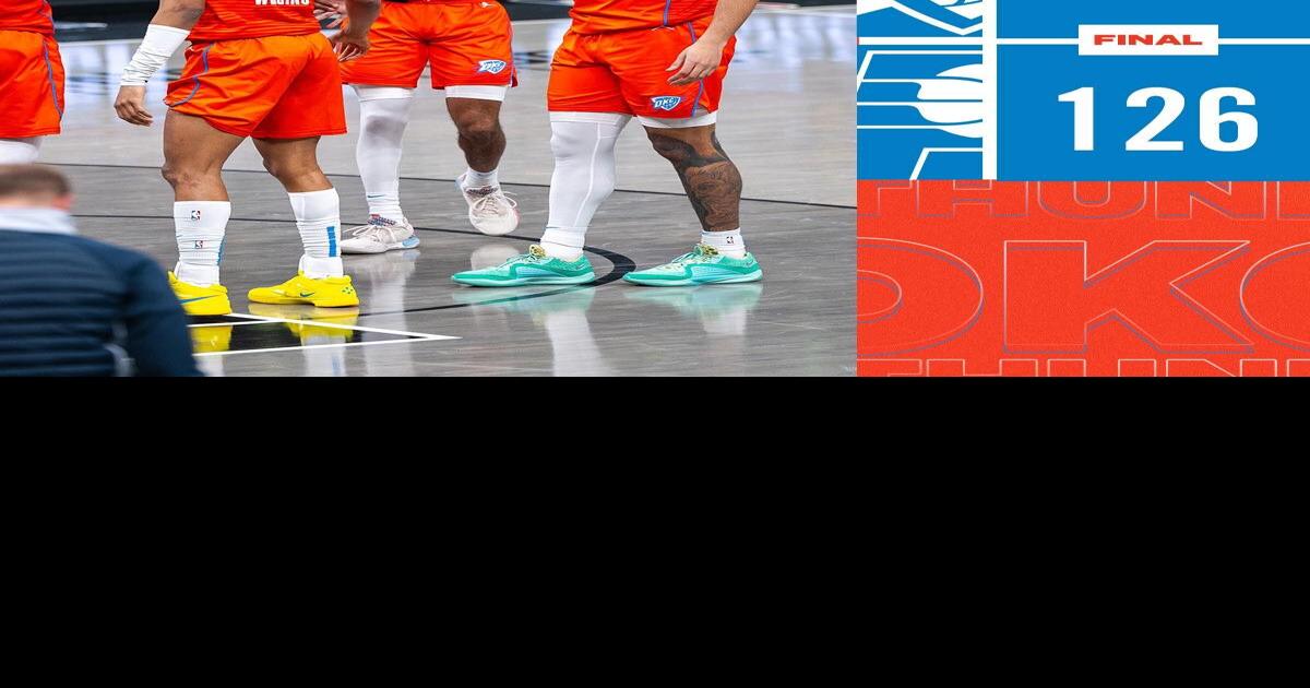 Thunder Score Graphic, April 5, 2024