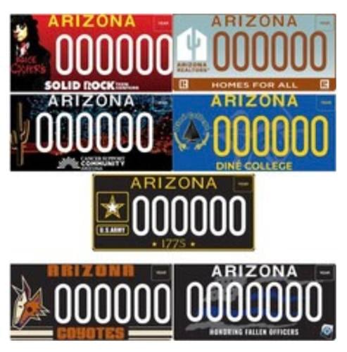 Adot Unveils 5 New Specialty License Plates Local News 7996