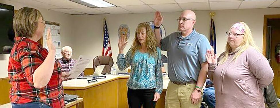 Newly elected Orofino City Council members take oath of office