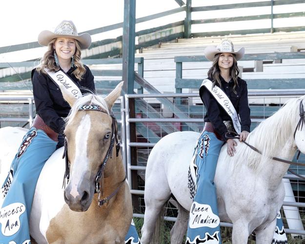 2022 Wild Weippe Rodeo Queen Madison Boccasini and Princess Ava Goetz