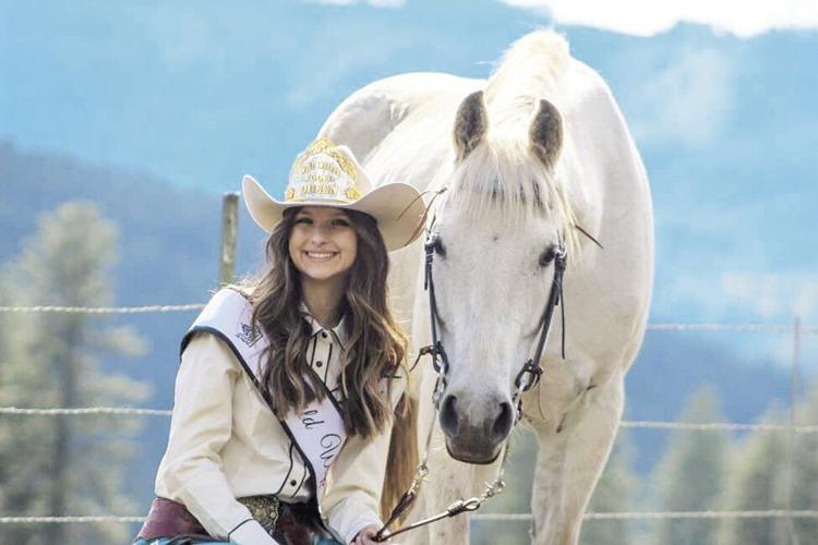 2022 Wild Weippe Rodeo Queen Madison Boccasini and Princess Ava Goetz