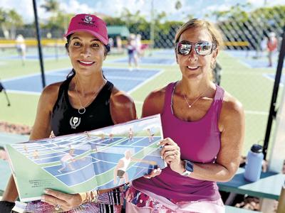 2. Pickleball enthusiasts Michelle Krizmanich and Fran Holmgren.tif