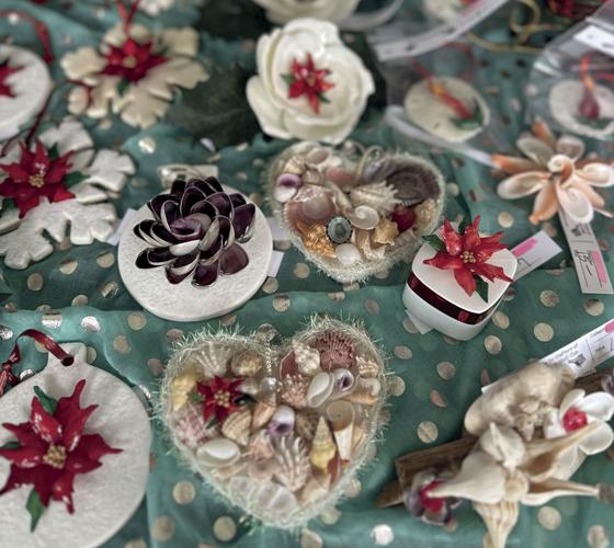She Sells Sea Shell Art at the Holiday Shell Art Sale | Environment ...
