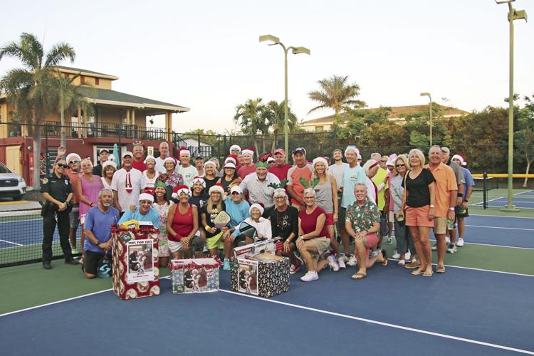 Pickleball Players and Marco Police Join Forces for Toys for Tots