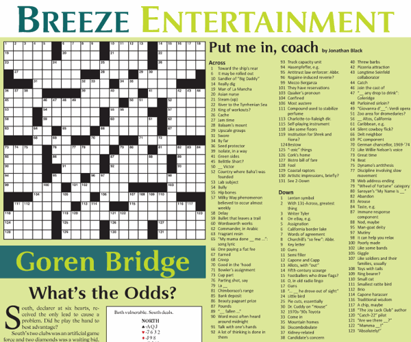 Puzzles and Horoscope | News | coastalbreezenews.com
