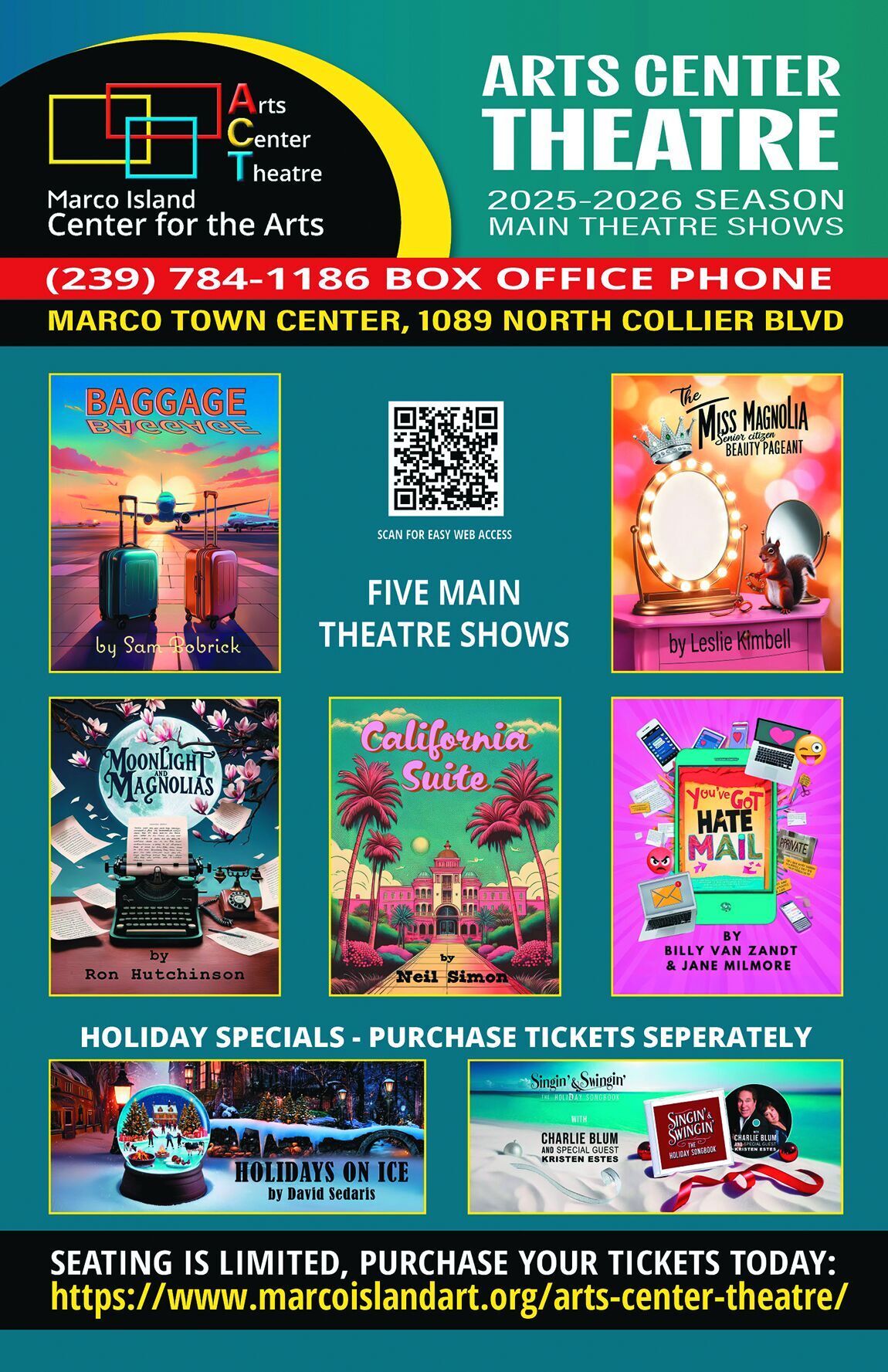 Art Center Announces Exciting 20252026 Theatre Season Events