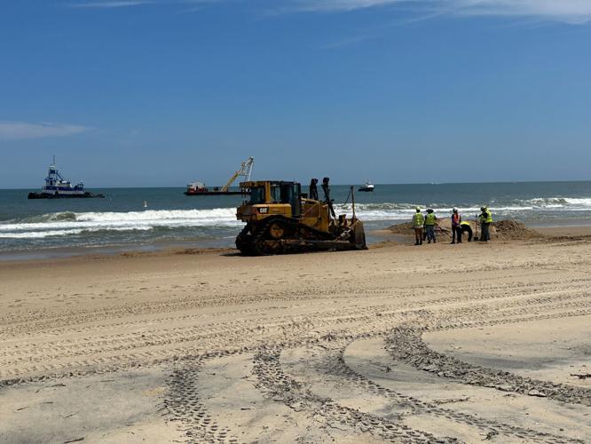 Replenishment begins in South Bethany Point Pics