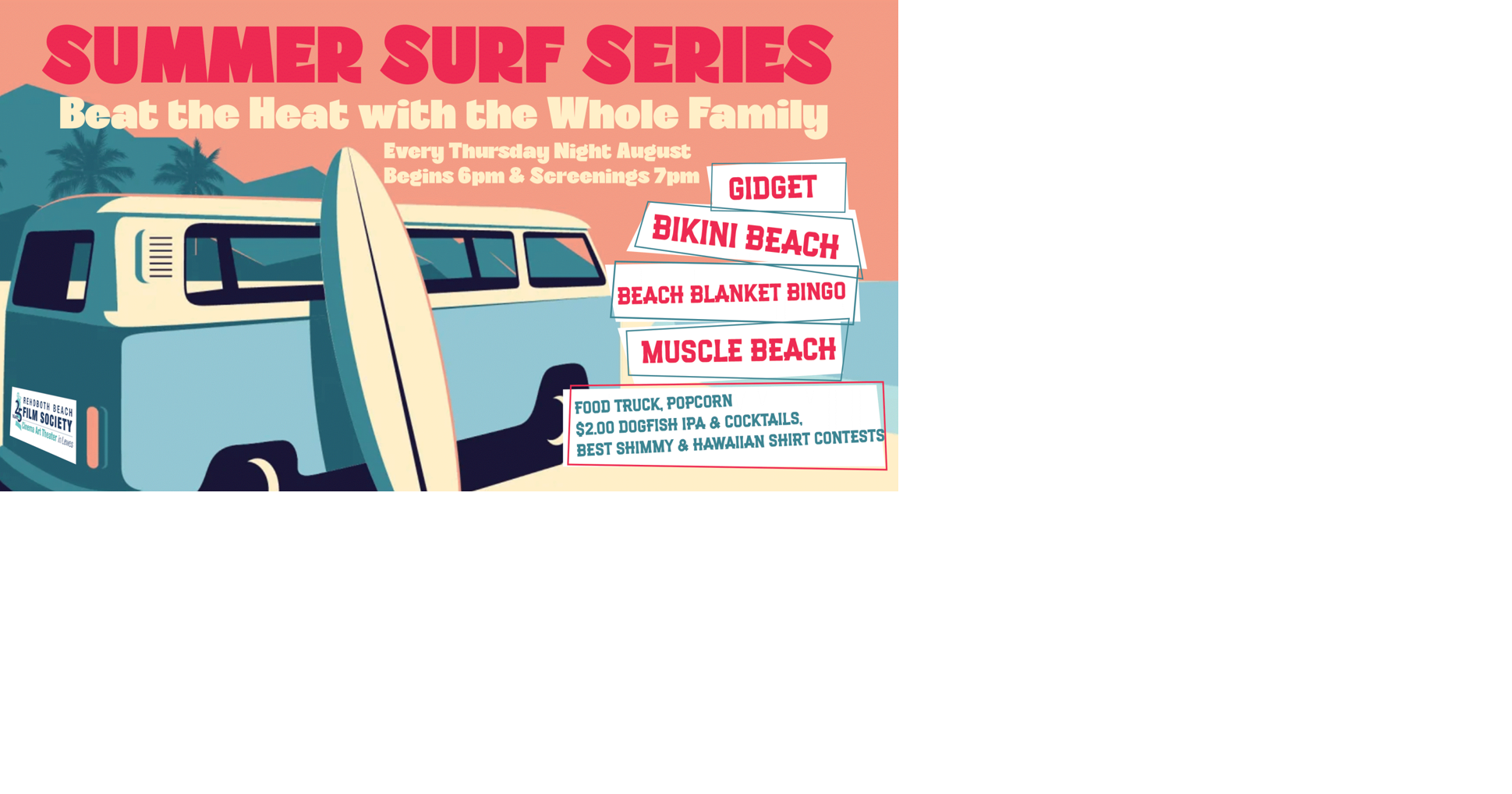 Summer Surf Series planned at Cinema Art Theater in Lewes Arts