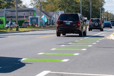 Bicycle lane striping in Ocean View (copy)