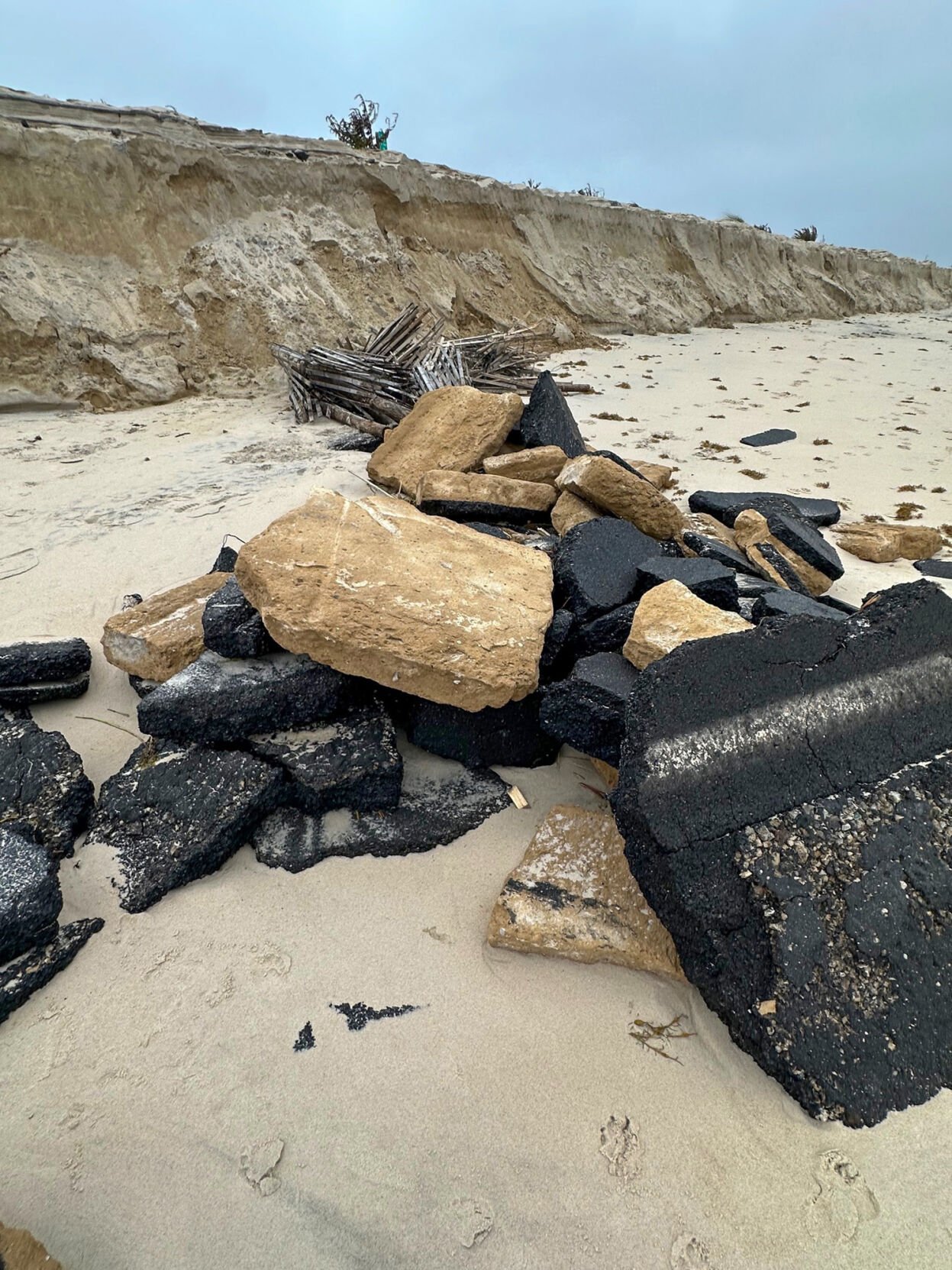 Roadway debris field unearthed at Coin Beach State