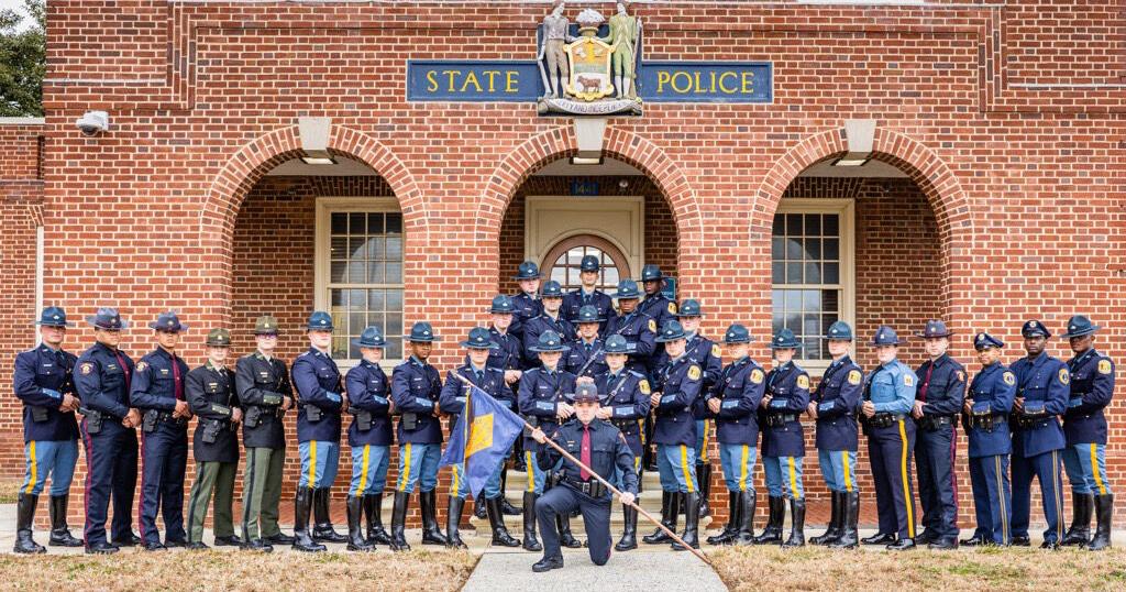 Delaware State Police academy graduates troopers, police recruits