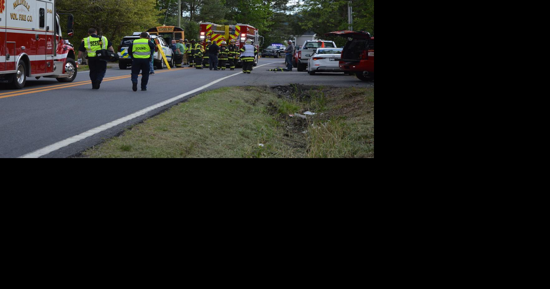 Bus driver injured in crash, students safe