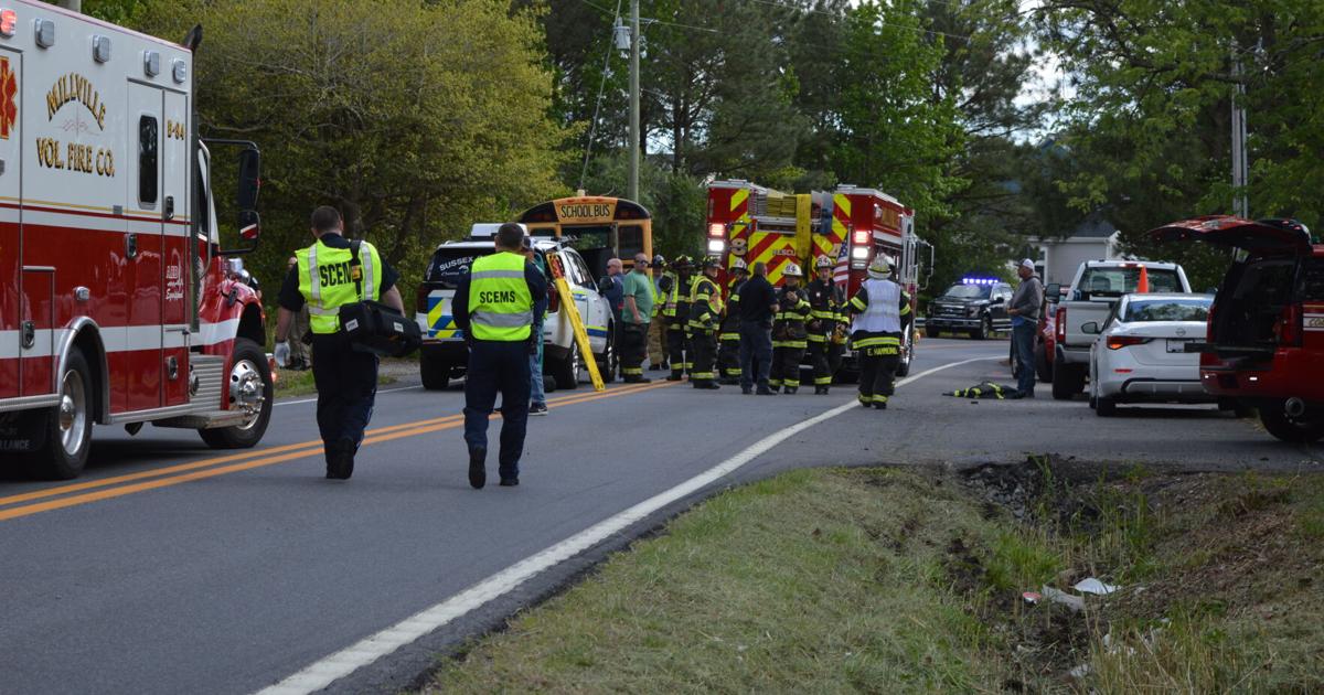 Bus driver injured in crash, students safe
