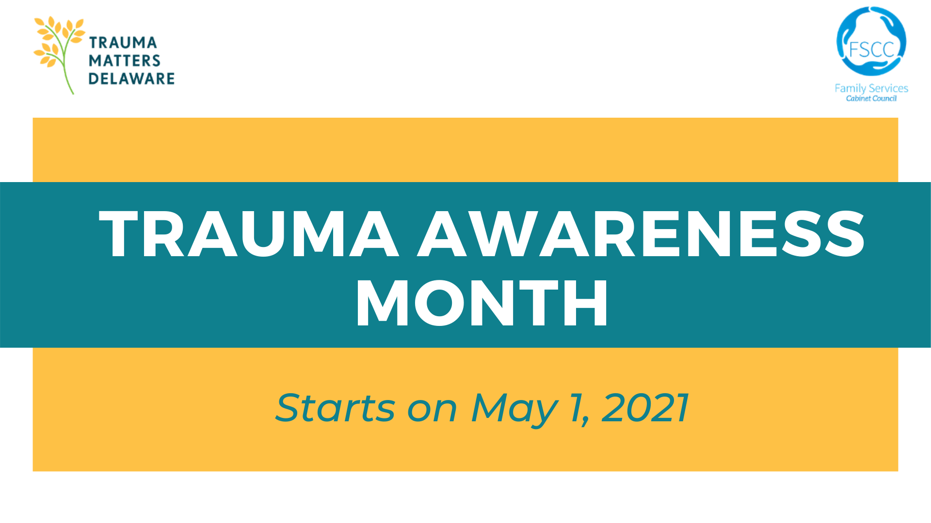 Trauma Awareness Month starts May 1 State