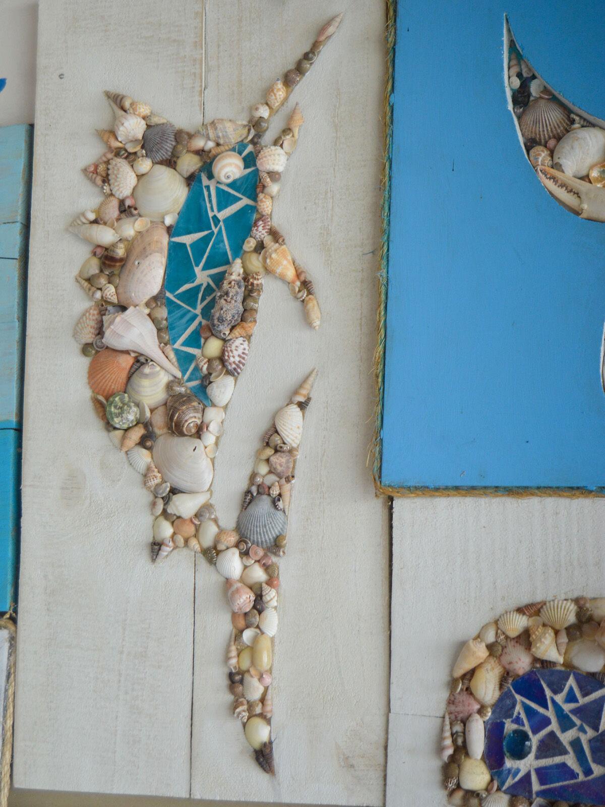 Glass Seashell Nail Art Display