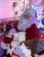 Santa visits his mailbox
