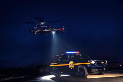 DSP patrol car and helicopter