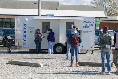 Curative testing trailer in Bethany