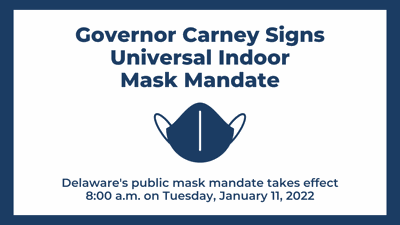 1/11/22 - Masks Required Indoors - Signs