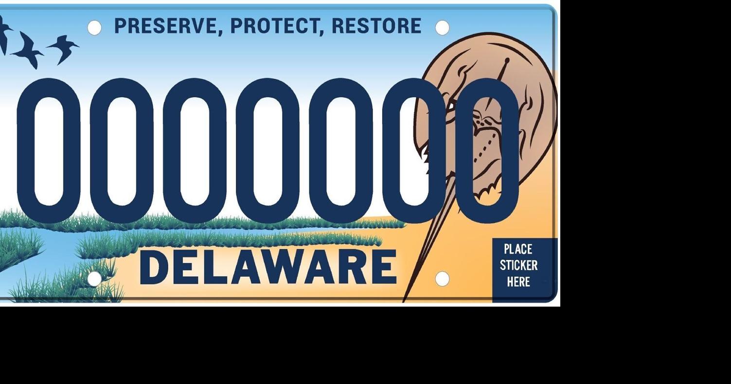 Delaware drivers can drive in style with a new horseshoe crab license