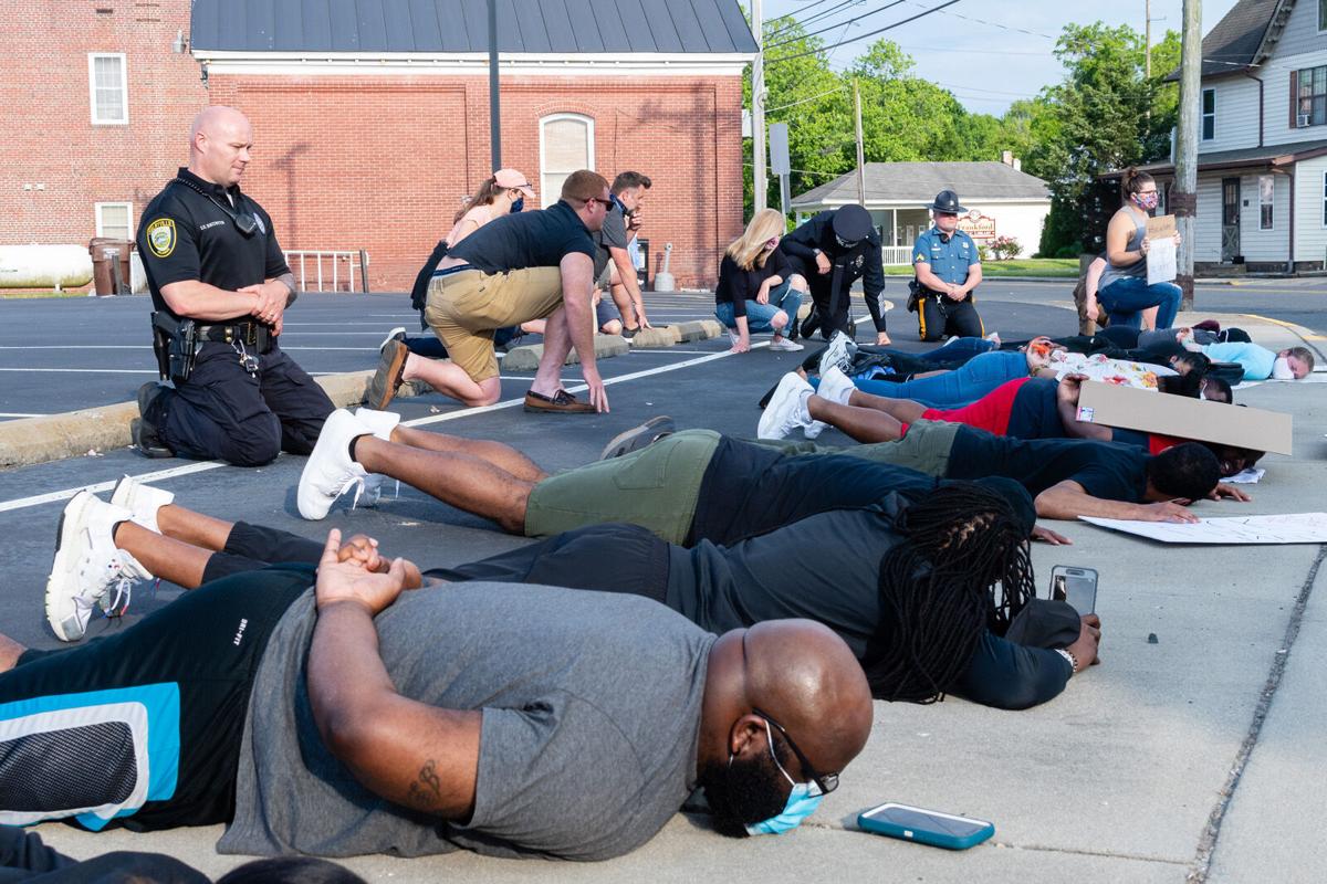 Frankford protesters joined by police