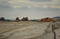 Beach replenishment quiet day