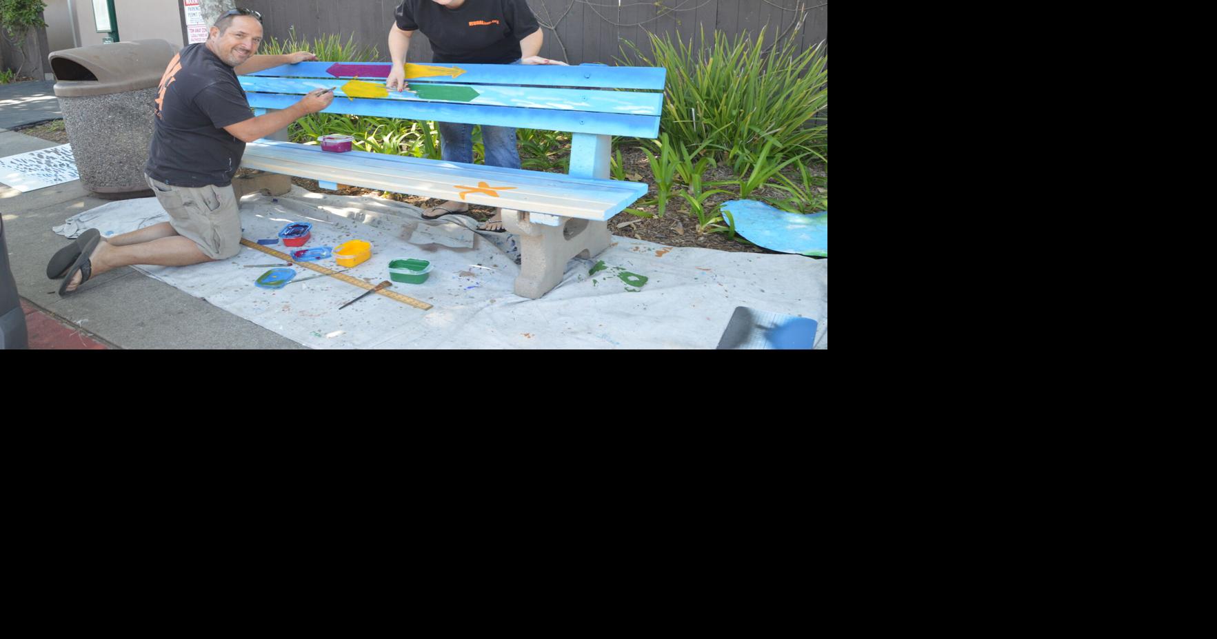 Carpinteria Beautiful makes benches beautiful | News | coastalview.com