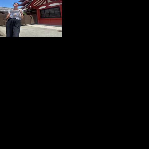 CVN explores a temple in Japan