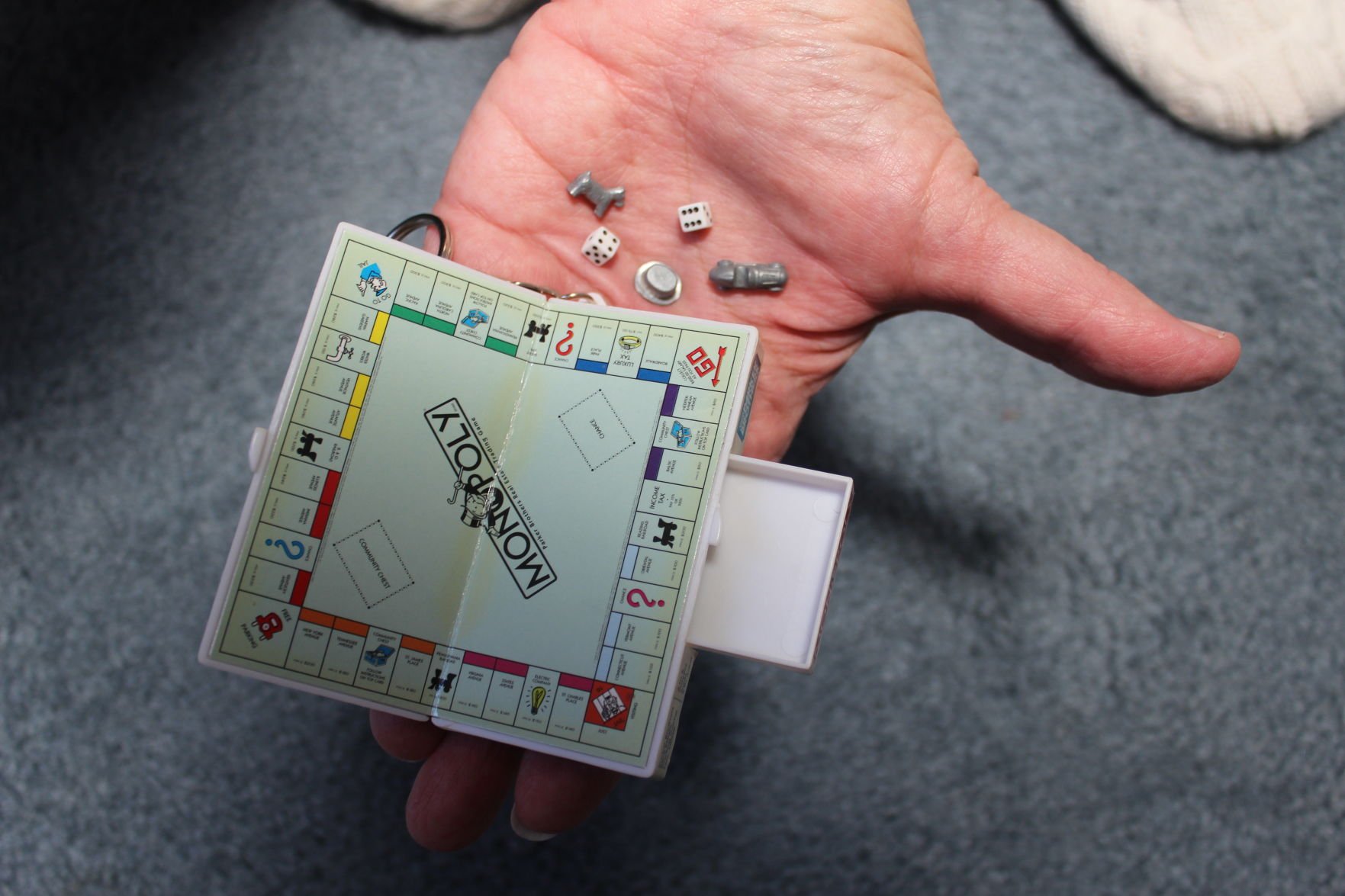 mini monopoly keychain