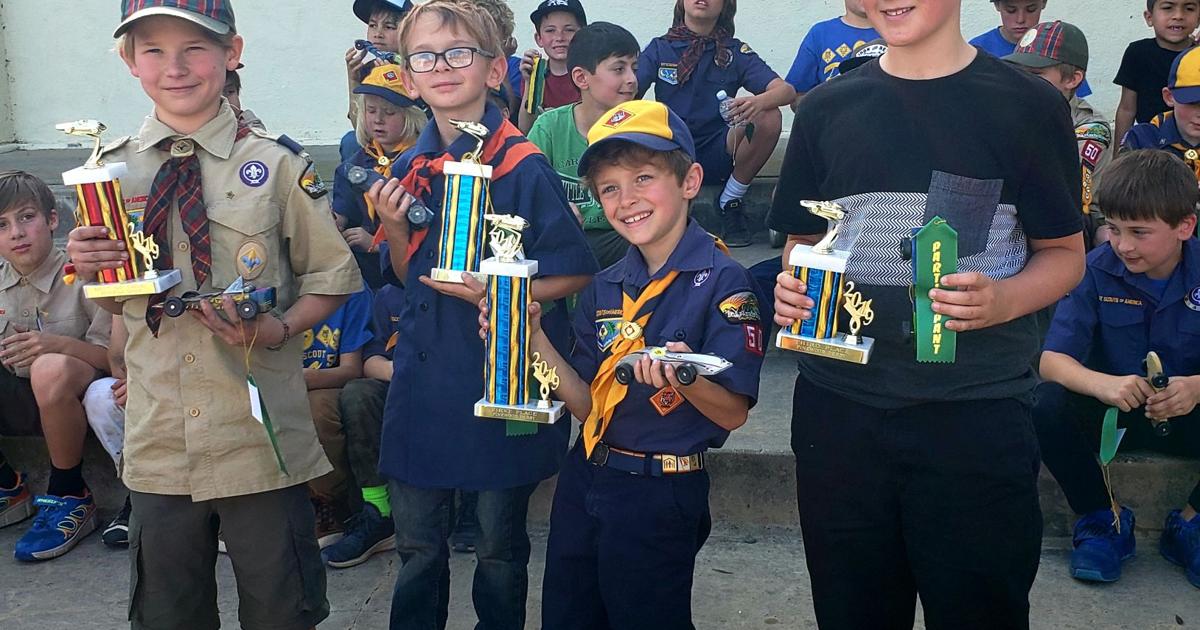 Cub Scout Racer Cub Scouts race in “Robot” Pinewood Derby | News | coastalview.com
