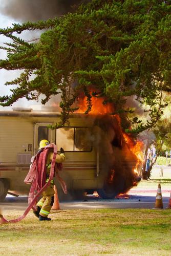 Campground fire