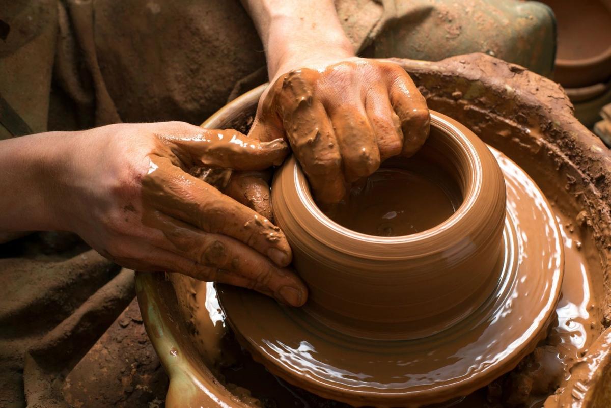 Throwing pots in Ojai Arts & Entertainment