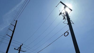 Power line in Lewes