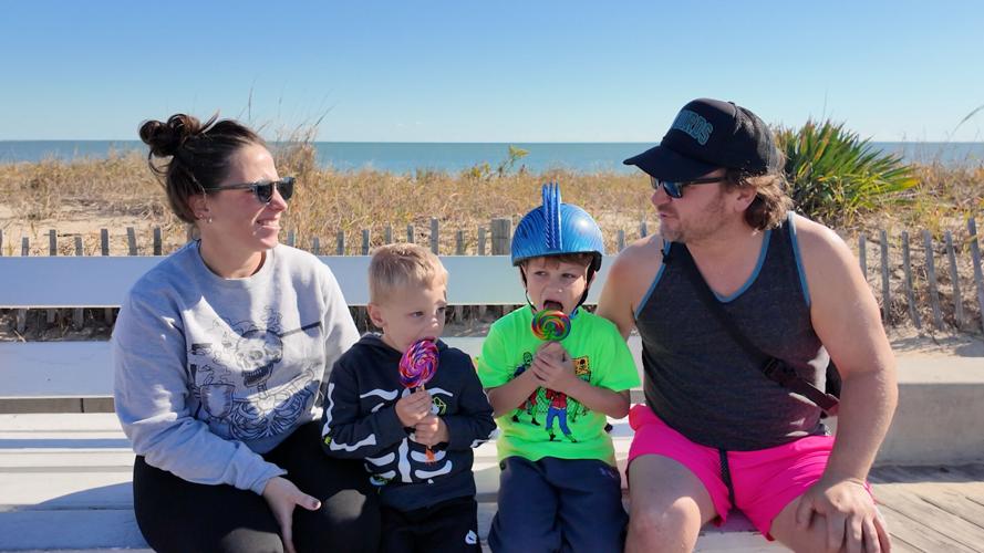 family visiting for Sea Witch Festival