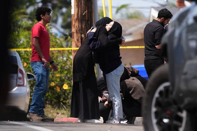 Photos from the scene of a deadly shooting at a San Diego mosque