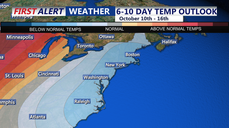 6 to 10 Day Temperature Outlook