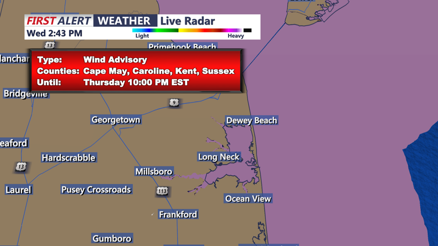 WIND ADVISORY INLAND