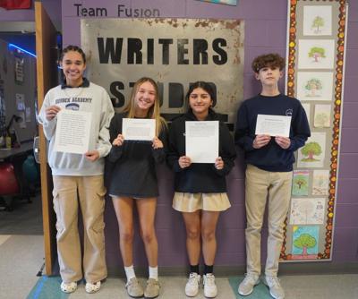 Sussex Academy Writing Contest Students