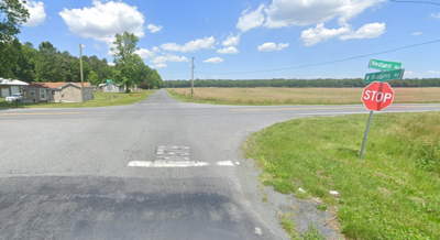 Intersection of West Robbins Road and Redden Road