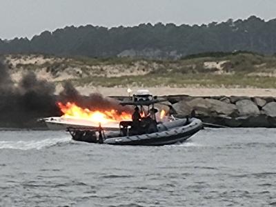 Locals React to the "Last Call" Boat Fire in Ocean City Inlet