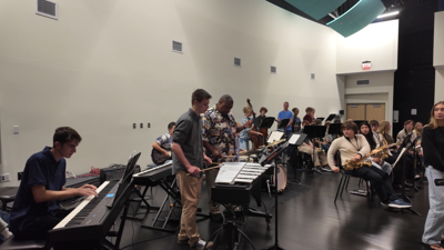 Wycliffe Gordon taught the kids different techniques and lessons on how to become a better musician.