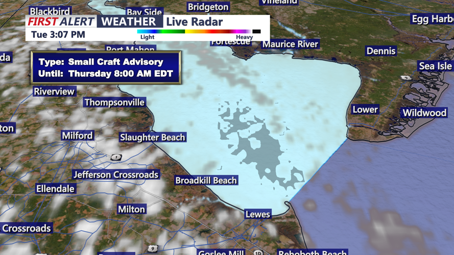 SMALL CRAFT ADVISORY FOR PRIME HOOK