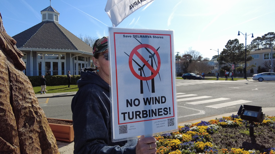 sign against offshore wind
