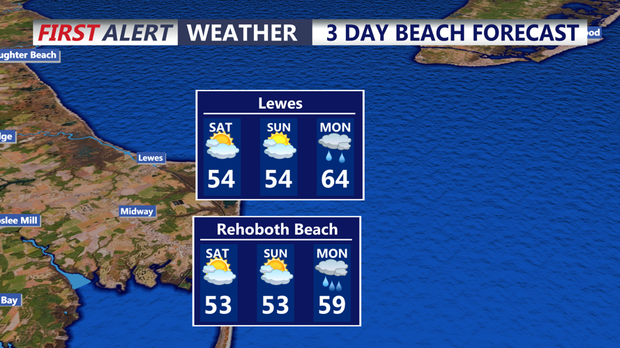3 DAY BEACH FORECAST LEWES
