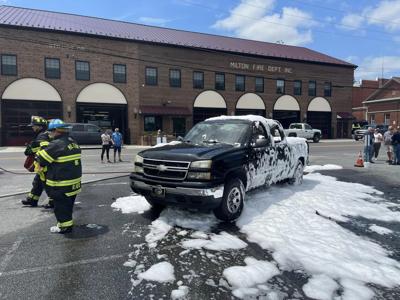 Milton car fire