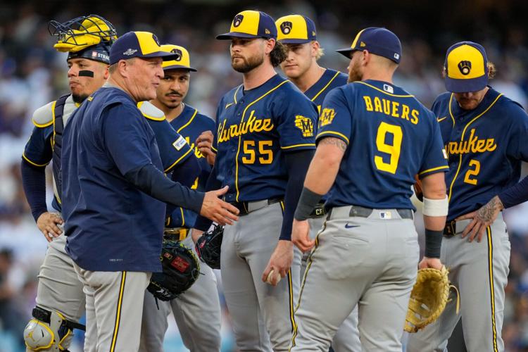 NLCS Brewers Dodgers Baseball