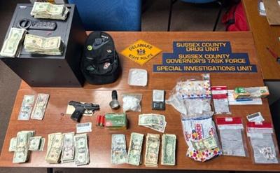 Drugs, gun, cash, ammunition