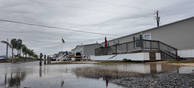 Photo of flooding at the Paradise Cove community in Long Neck 