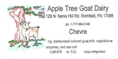 FDA Advises Not to Eat Apple Tree Goat Dairy Goat Cheese Products
